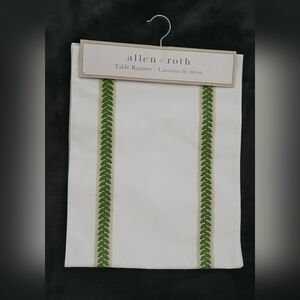 Allen & Roth Table Runner 14x72" Cover, Leaf Design